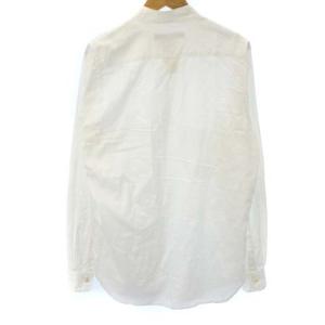 Paul Harnden Shoemakers シャツ カットソー バンドカラー 長袖 カジュアル コットン ホワイト XL