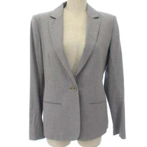 Theory パンツスーツ セット テーラード ジャケット スラックス パンツ コットン グレー 4 2 YGT