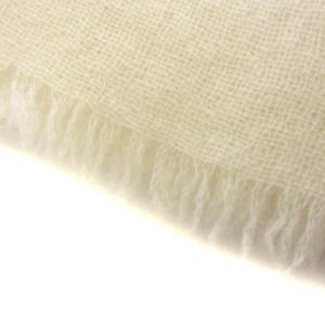 Theory ストール マフラー 大判 フリンジ カシミア100％ アイボリー  YGT