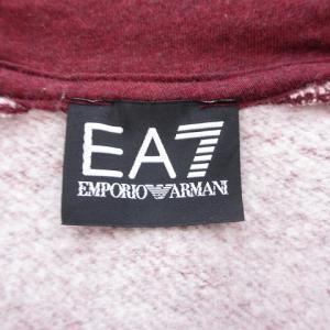 EMPORIO ARMANI 6ZPM11 PJ07Z パーカー スウェット ジップ 国内正規 コットン L エンジ 赤 レッド