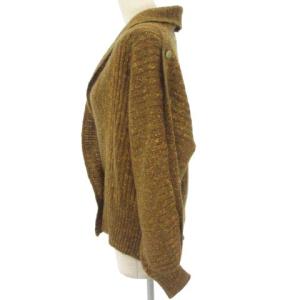 Christian Dior カーディガン 前開き ウール シルク混 カーキ系 M YGT