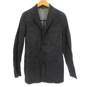 SPORTS 美品 デニム ジャケット ストレッチ ブレザー 国内正規 コットン 7 S グレー GY01