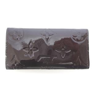 LOUIS VUITTON M93517 ヴェルニ ミュルティクレ4 アマラント キーケース 4連 ダークブラウン GY12
