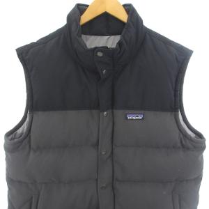 Patagonia 27586FA14 Bivy Down Vest ビビーダウンベスト ロゴ グレー L アウター GY12