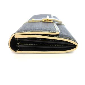 LOUIS VUITTON ポルトフォイユ プロディジュ M95850 長財布 多収納 レザー 紺 ネイビー GY12