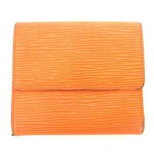 LOUIS VUITTON M63489 エピ 二つ折り財布 ポルトモネ ビエカルトクレディ SP0024 オレンジ GY12