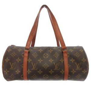 M51385 モノグラム パピヨン30 ミニボストンバッグ ポーチ付き ブラウン