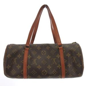 LOUIS VUITTON M51385 モノグラム パピヨン30 ミニボストンバッグ ポーチ付き ブラウン