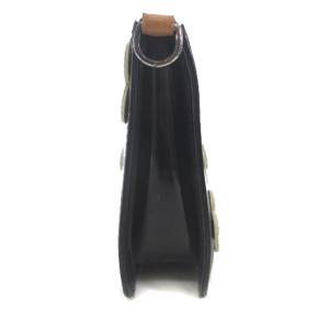 LOUIS VUITTON M92245 ヴェルニ フラワー レキシントン ポーチ ブラック