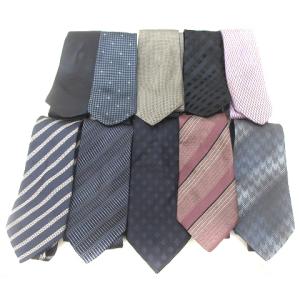 10本セット ネクタイ シルク100％ 青 ブルー 黒 ブラック 白 ホワイト グレー 紫 ピンク マルチカラー IBO43