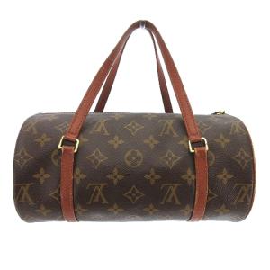 LOUIS VUITTON M51366 LA0051 パピヨン26 ボストンバッグ モノグラム レザーコンビ ブラウン