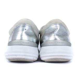 COLE HAAN ゼログランド エラ スタジオグランド スニーカー スリッポン シューズ ローカット レザー W12331 グレー シルバーカラー