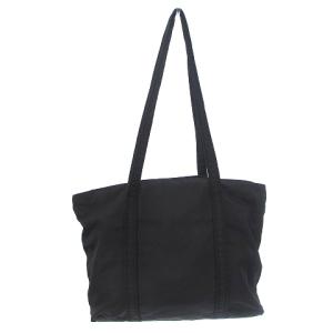 PRADA トートバッグ ハンド ナイロン ロゴ 刺繍 ブラック 黒 鞄