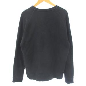 MSGM 2940MM104 トレーナー スウェット プルオーバー ロゴ プリント 裏起毛 コットン ブラック 黒 M GY01