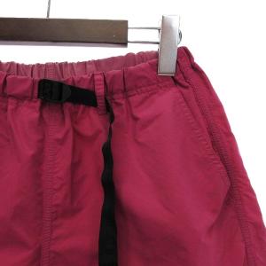 GRAMiCCi DENIM DUNGAREE デニムダンガリー コラボ ショートパンツ クライミング ハーフ ベルト付き ピンク 2 M位