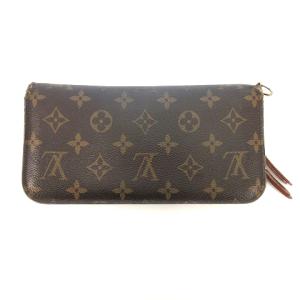 LOUIS VUITTON モノグラム ポルトファイユ・アンソリット 長財布 M60042 PVC 茶 ブラウン
