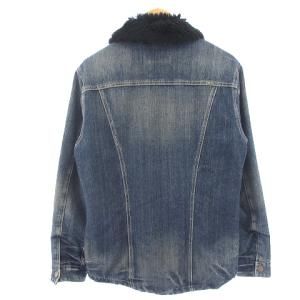 Levi's 70807-03 デニムジャケット 衿ボア 裏地キルティングM インディゴブルー