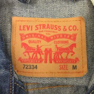 Levi's デニム トラッカージャケット USED加工 72334-0142 コットン M インディゴ ブルー