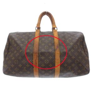 LOUIS VUITTON M41428 モノグラム キーポル45 ボストンバッグ ブラウン