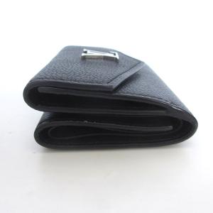 LOUIS VUITTON M63921 ポルトフォイユ ロックミニ 二つ折り財布 ブラック