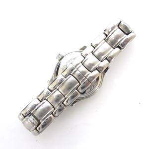 FENDI 腕時計 210L アナログ クォーツ 3針 デイト サーモンピンク文字盤 シルバーカラー ウォッチ 稼働品 YGT