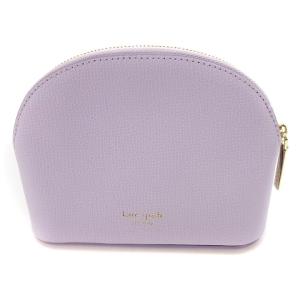 kate spade new york パンダ モチーフ 化粧 コスメ ポーチ レザー 小物入れ 薄紫 パープル