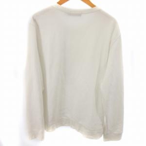 POLO RALPH LAUREN ポロベアトレーナー スウェット プリント ロゴ コットン 白 ホワイト L ※汚れあり GY01