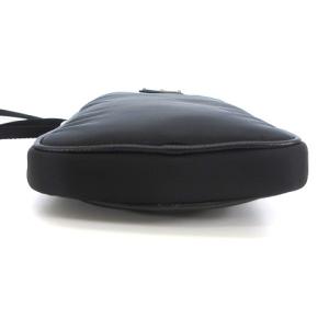 PRADA 三角プレート スマホホルダー ショルダーストラップ バッグ ポーチ ナイロン ブラック