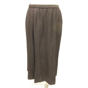 Leilian スカートスーツ ジャケット 無地 チャコールグレー ウール 11 L位 YGT