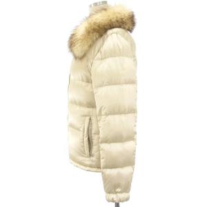 PRADA SPORT 28C061 ダウンジャケット ファー ジップアップ 42 アイボリー