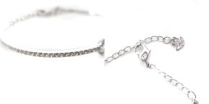 SWAROVSKI スパークリング ダンス ブレスレット バングル ネックレス 2点セット ラインストーン シルバーカラー アクセサリー