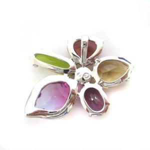 SWAROVSKI ペンダントトップ チャーム ビジュー カラーストーン マルチカラー アクセサリー