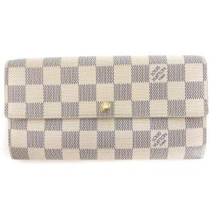 N61735 ダミエ アズール ポルトフォイユ サラ 長財布 アイボリー