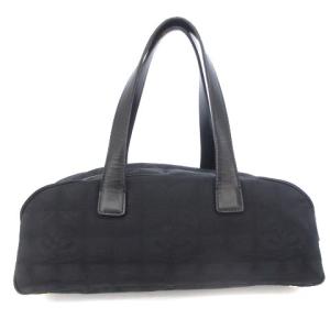 ニュートラベルライン ココマーク ミニボストンバッグ ハンド ゴールド金具 レザー ブラック