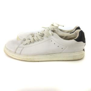 TORY BURCH スニーカー 73057 ロゴ金具 レザー 白 ホワイト 6M 23cm位 靴 シューズ