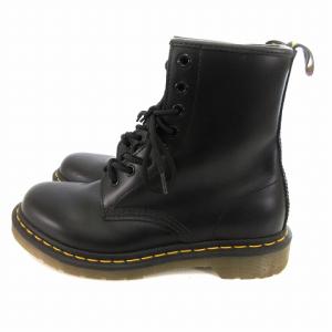 Dr.Martens 1460W 8ホールブーツ  ショートブーツ レザー ブラック 黒 24.0cm 靴 シューズ