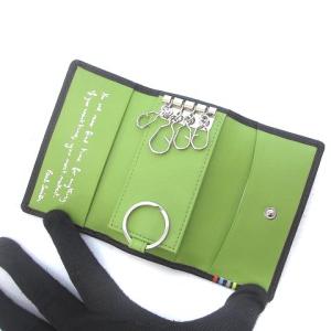 PAUL SMITH  レザー 4連キーケース キーリング PSU002 ダークブラウン ECS