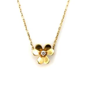 Van Cleef & Arpels フリヴォル ブレスレット ミニモデル 1Pダイヤ K18YG VCARPOJ200 ゴールド