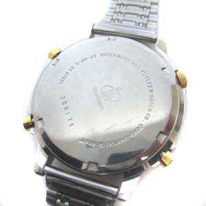 CITIZEN Lighet House DINAMIS ライトハウス C090-089120 腕時計 アナデジ 白文字盤 シルバーカラー