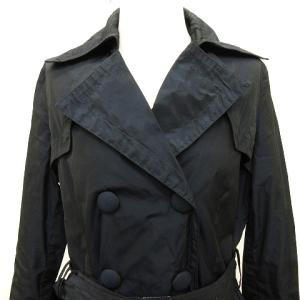 MONCLER MAGNOLIA トレンチコート 無地 紺 ネイビー 2 M位 アウター