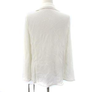 Leilian タグ付き カーディガン 前開き ホワイト 白 13+ XL位 大きいサイズ GY22