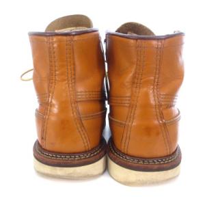 RED WING 9850 ゴールドラセットカヌーモック アイリッシュセッター ブーツ レザー 26.0cm キャメル