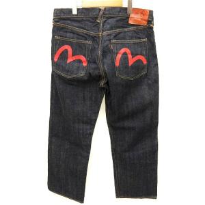 EVISU デニムパンツ ジーンズ No2 Lot.2000 ボタンフライ インディゴブルー 青系 大きいサイズ 36×35 XXL位