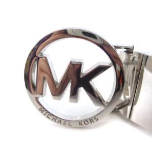 MICHAEL KORS ベルト ロゴ シルバー金具 PVC ホワイト