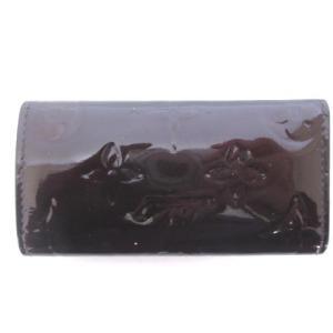 LOUIS VUITTON M93517 ミュルティクレ4 モノグラム ヴェルニ キーケース アマラント 4連 ダークブラウン系