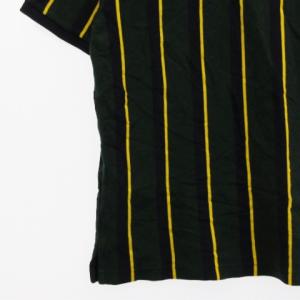 POLO RALPH LAUREN ポロシャツ 半袖 ストライプ ロゴ刺繍 コットン グリーン ネイビー SP トップス GY01