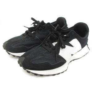 MS327 CBW スニーカー ビッグロゴ スエード シューズ ブラック 27cm