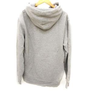 POLO RALPH LAUREN パーカー ハーフジップ ワンポイント 裏起毛 コットン グレー M トップス