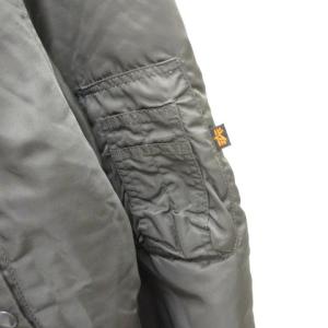 ALPHA INDUSTRIES N-3B フライトジャケット MIL-J-6279 中綿 ミリタリー ナイロン ジップアップ カーキ L アウター GY01