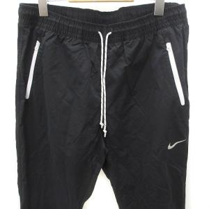 NIKE パンツ ワンポイント ロゴ プリント コットン  XXL ブラック